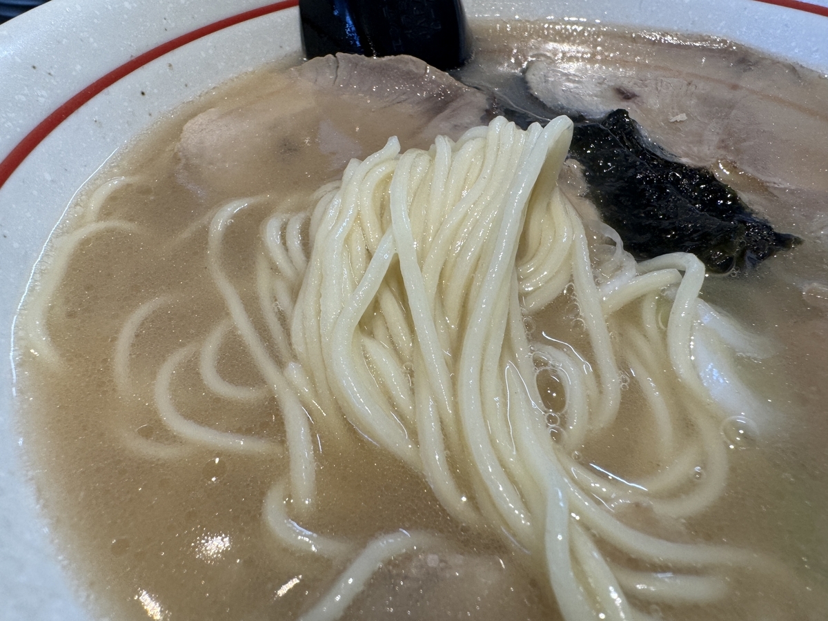 佐賀市　らーめんげんこつ　ラーメン　麺
