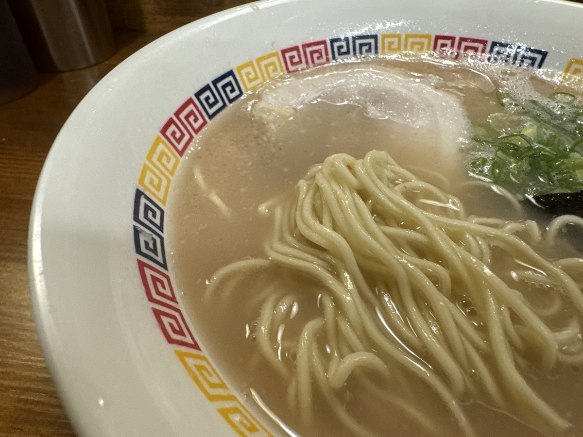 丸星 停止線 ラーメン 麺