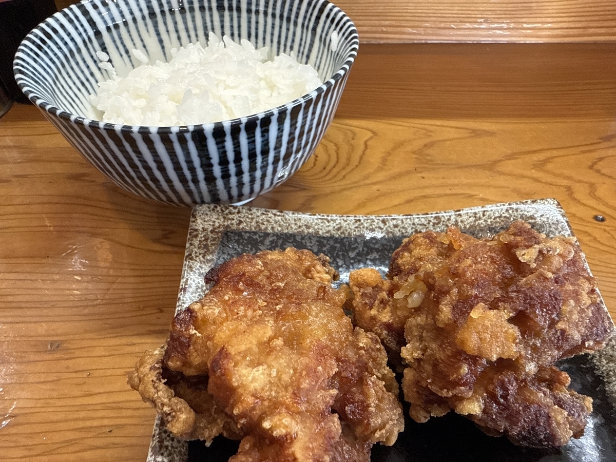 麺や なかよし 2年目の唐揚げセット
