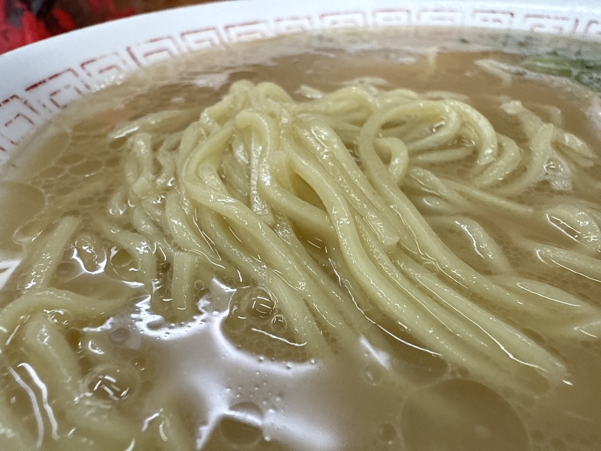 大川　来々軒　ラーメン　麺