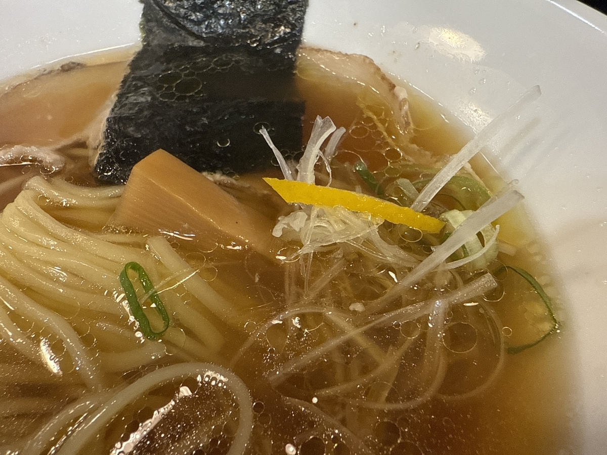 中華ソバ ていく　醤油らーめん　具材