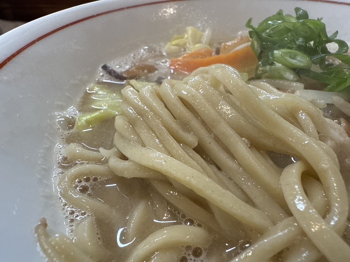 麺や なかよし　ちゃんぽん　麺