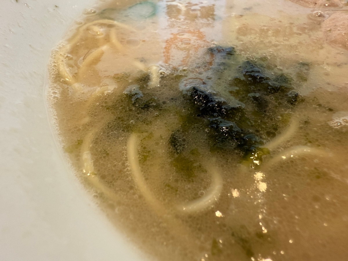 佐賀市　一休軒呉服元町店　ラーメン　海苔