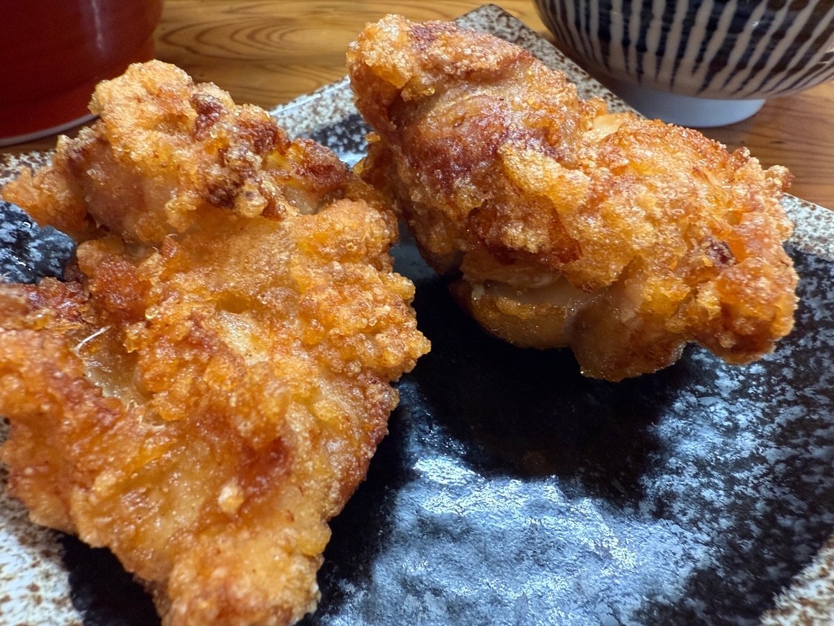 麺やなかよし　Bセット　唐揚げ