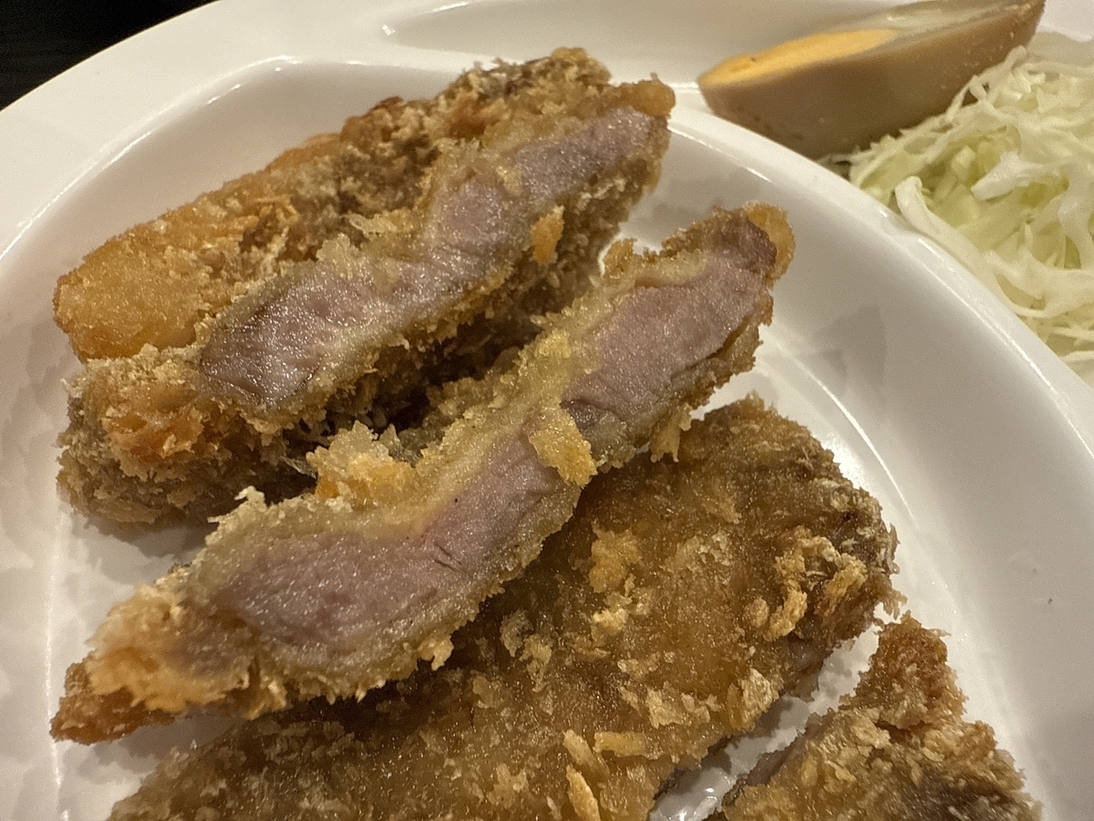 長浜ラーメン三吉　リニューアル　とんかつ