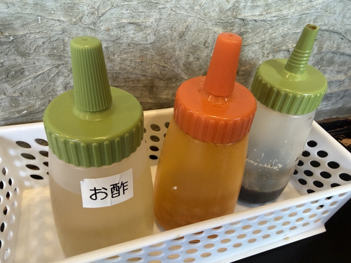 夢の一歩佐賀店 机上調味料