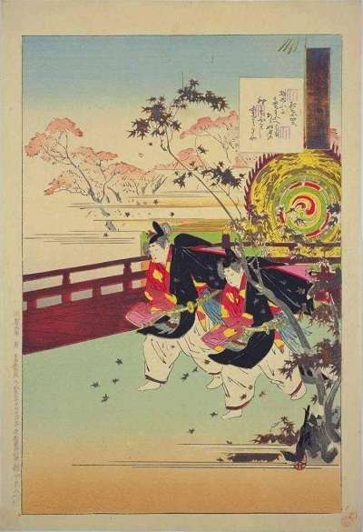 7尾形月耕・源氏物語五十四帖・紅葉賀:plain