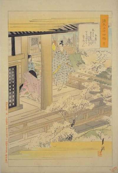 22尾形月耕・源氏物語五十四帖・玉鬘:plain