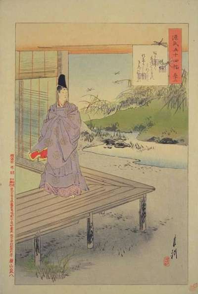 52尾形月耕・源氏物語五十四帖・蜻蛉:plain
