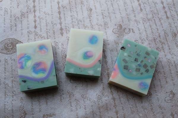 20170406７色のコンフェッティ石けん２(Embedded Soap Confetti Soap)