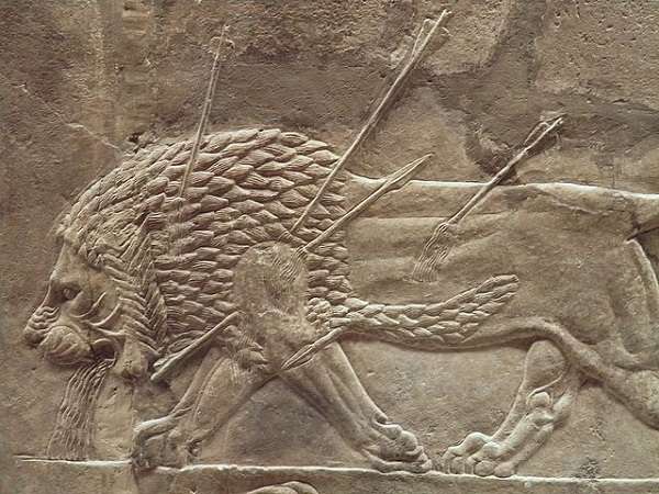 British Museum アッリシアのライオンのレリーフ　The Royal lion hunt reliefs1