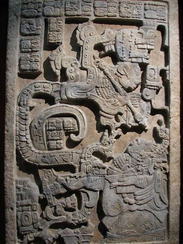 British Museum マヤ遺跡のレリーフ　Yaxchilan Lintel 25