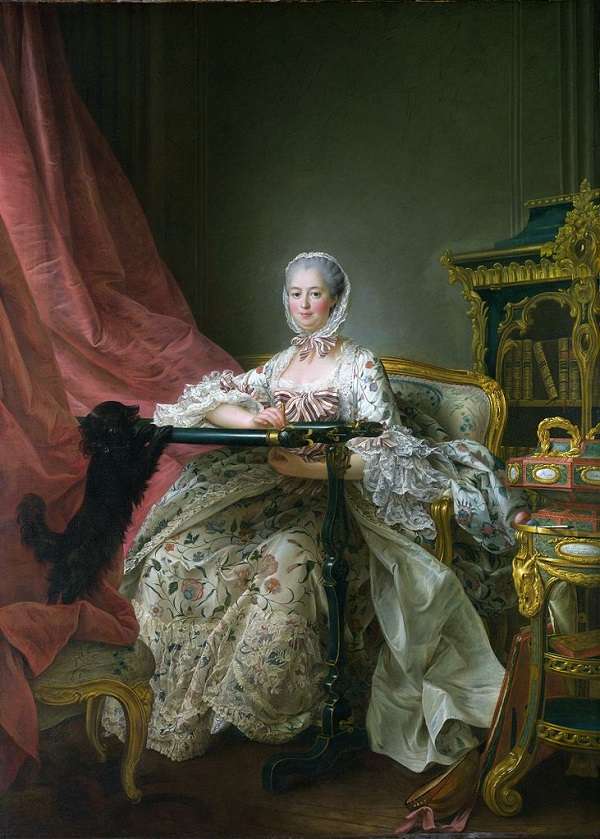 The National Gallery Madame de Pompadour at her Tambour Frame 　François-Hubert Drouais