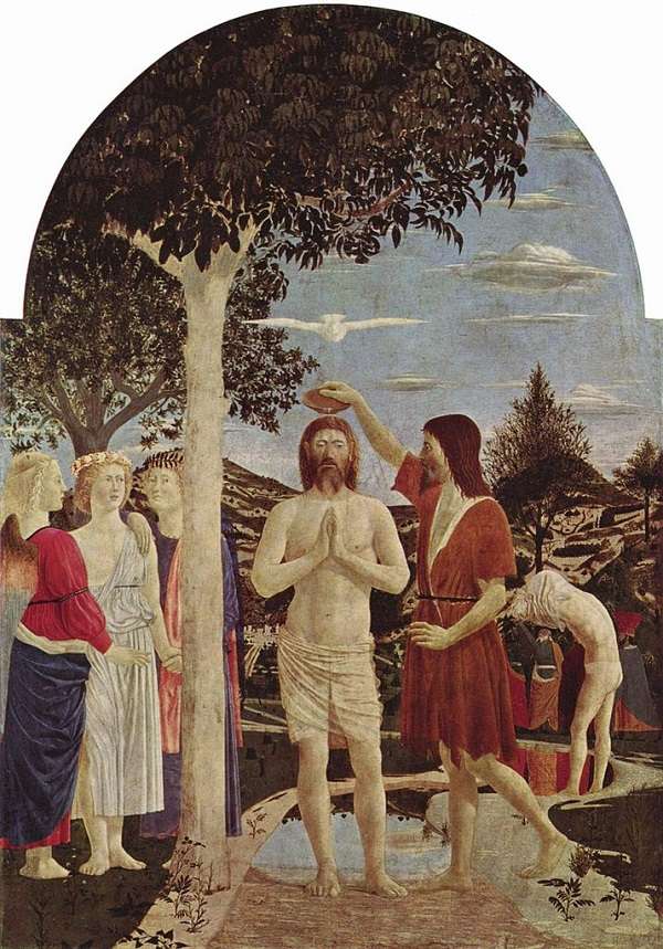 The National Gallery The Baptism of Christ 　Piero della Francescaafter