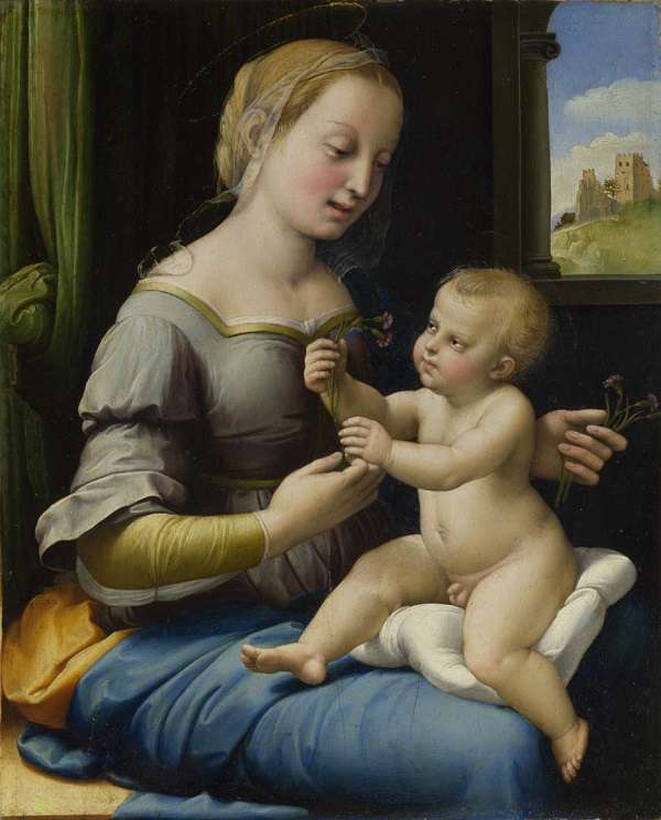 The National Gallery The Madonna of the Pinks ('La Madonna dei Garofani') 　Raffaello Santi