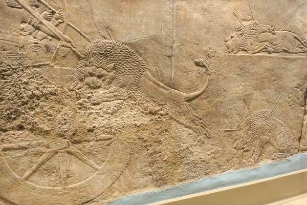 British Museum アッリシアのライオンのレリーフ　The Royal lion hunt reliefs6