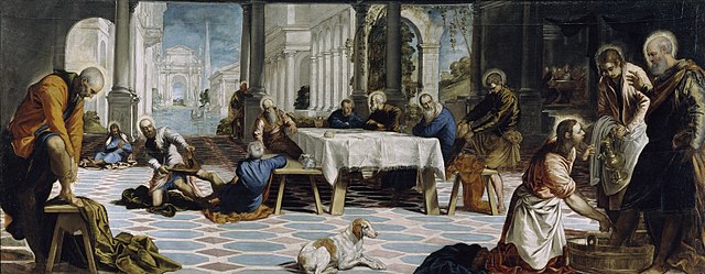 Christ Washing the Disciples' Feet Tintoretto