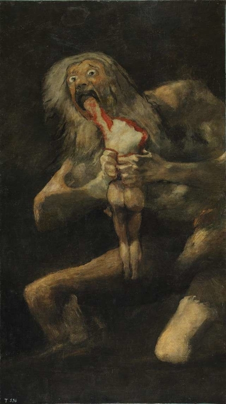 Crono Devouring His Sonfjcni-Francisco de Goya
