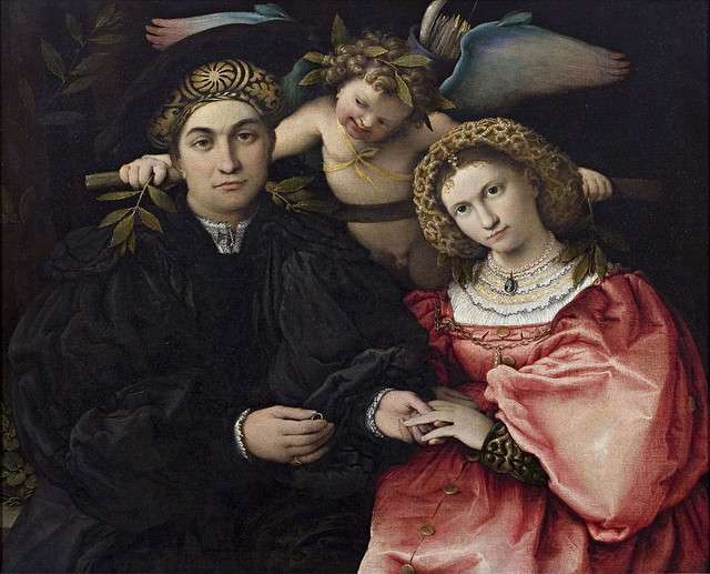 Marsilio Cassotti and His Bride Faustina Lorenzo Lotto