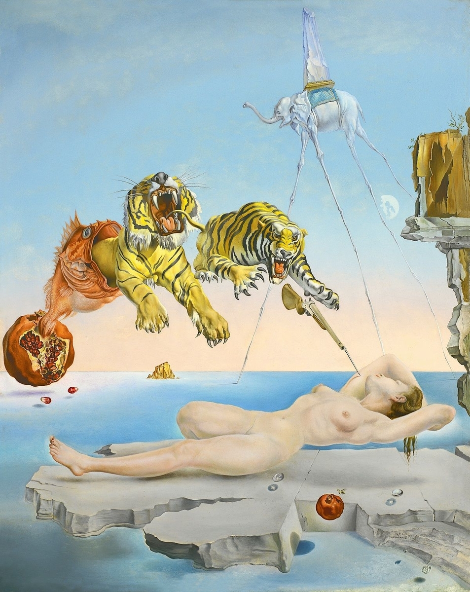 Museo de Arte Thyssen-Bornemisza　Dream Caused by the Flight of a Bee around a Pomegranate a Second before Waking　1944