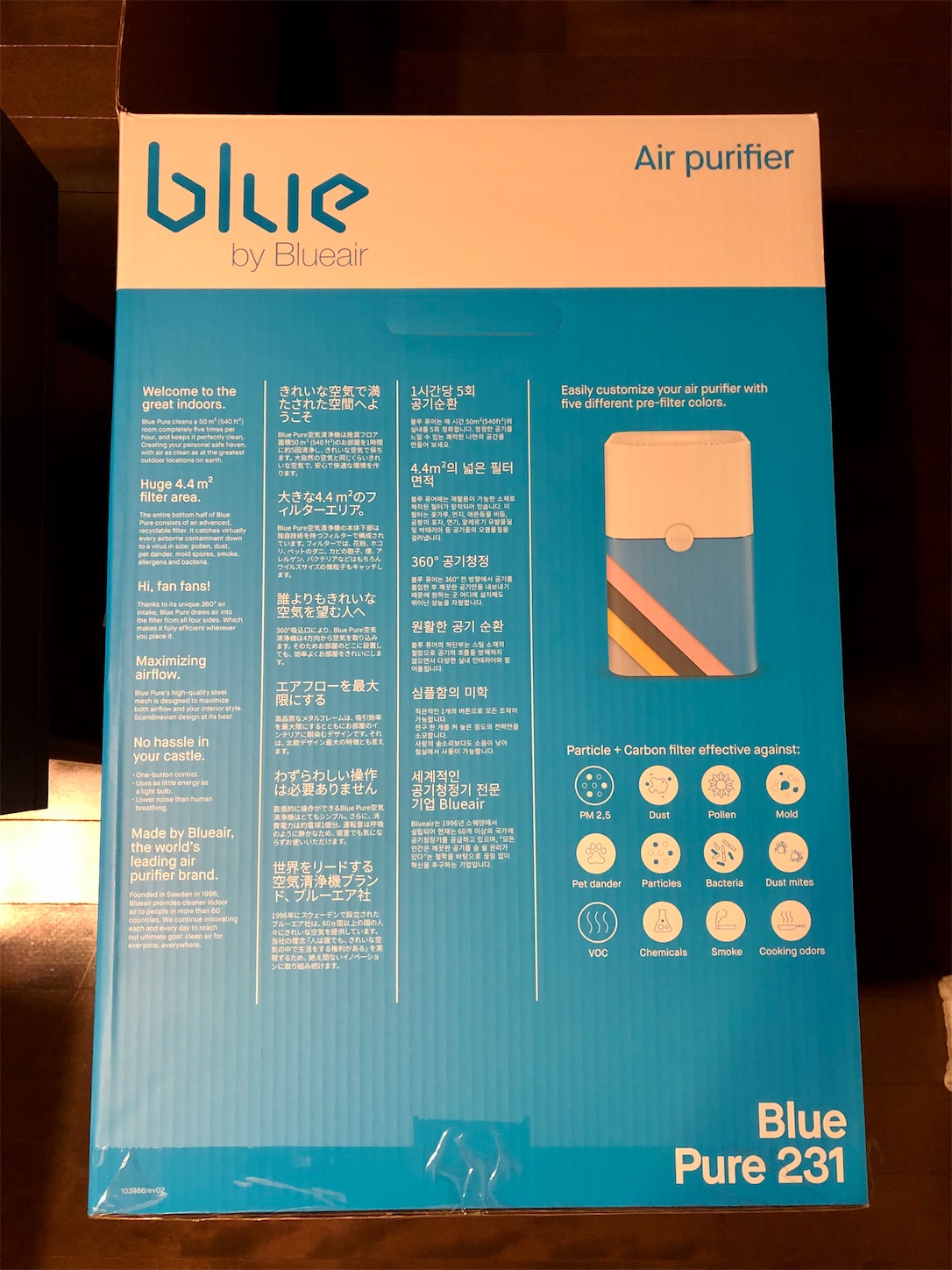 空気清浄機 Blue Pure 231 買った - ヒトナツログ