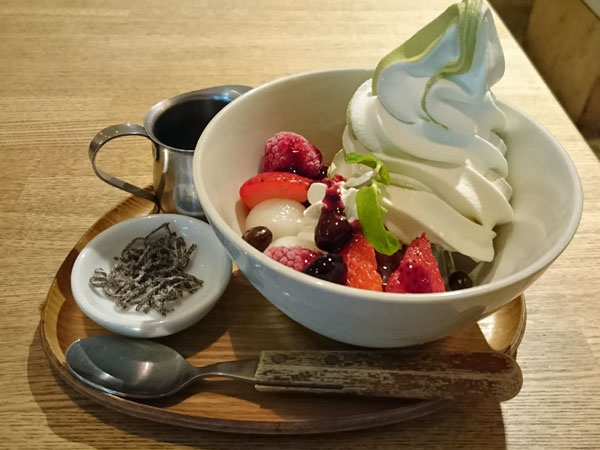 15時 18時限定 あんみつのセットが600円 だし茶漬け 甘味茶房 えん ルミネ立川店 立川駅 立川ひとりごはん