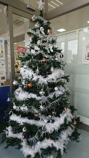 エムズエクスポの白いクリスマスツリー ひとり猫旅日記 エムズエクスポの白いクリスマスツリー ひとり猫旅日記