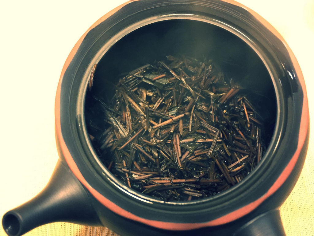 ほうじ茶を淹れた後の和急須