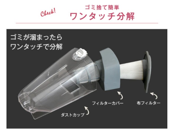 掃除機のダストカップ