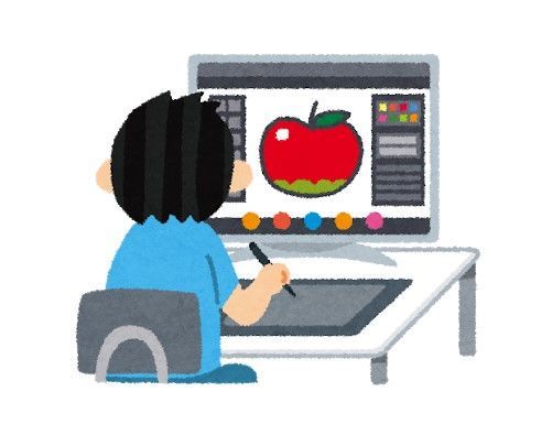 イラストを描く画像