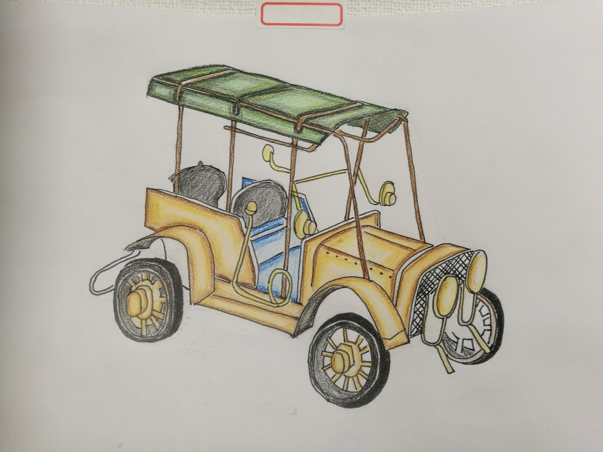 クラシックカーのイラスト ひつじ君になりたい