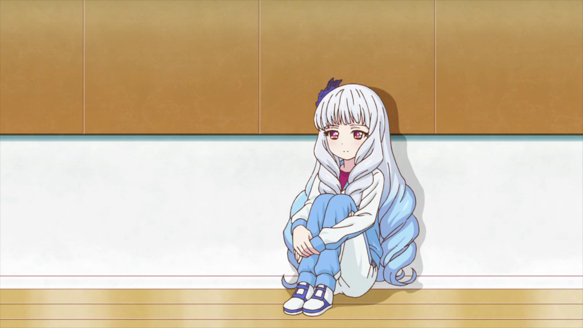 26 話 リリィ 体育座り