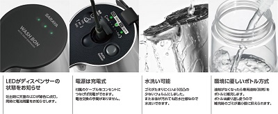 f:id:hmoca:20200124165502j:plain サラヤオートソープディスペンサーの説明