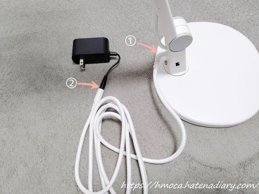 BenQ 学習用デスクライト MindDuo2 電源コード