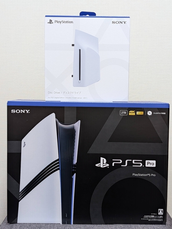 PS5初期型からPS5 Proへお引越し。ディスクドライブとセットで購入
