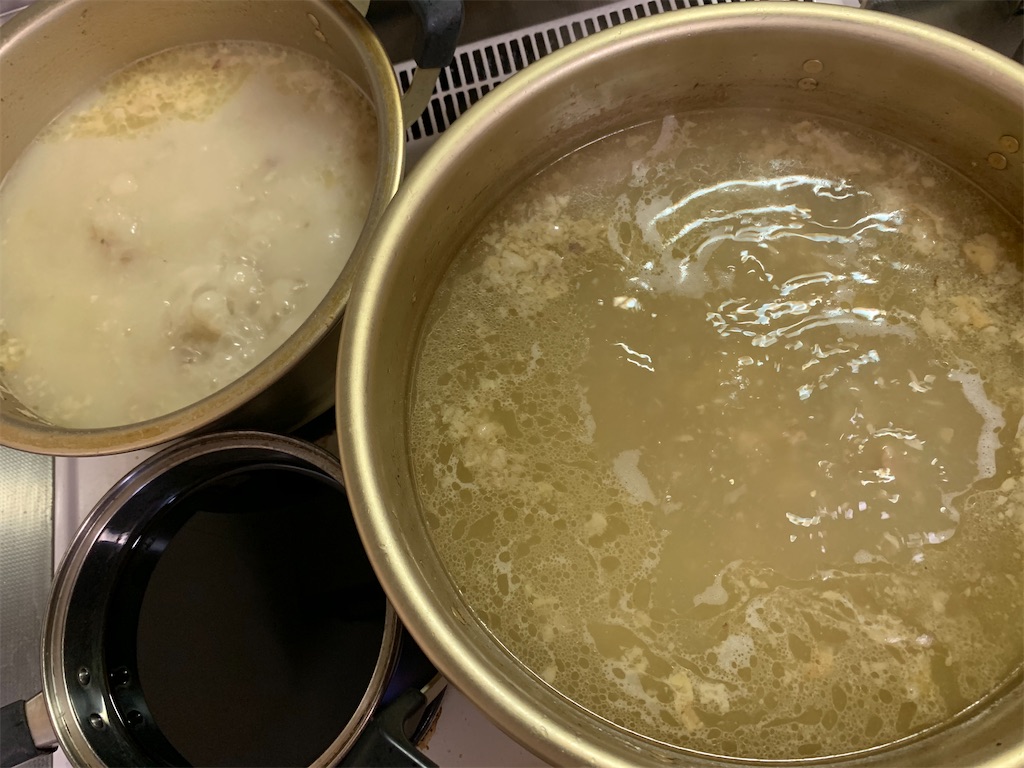 The親父めし ラーメンスープ作り ド乳化 非乳化 二郎系 ボーボーボリューミー