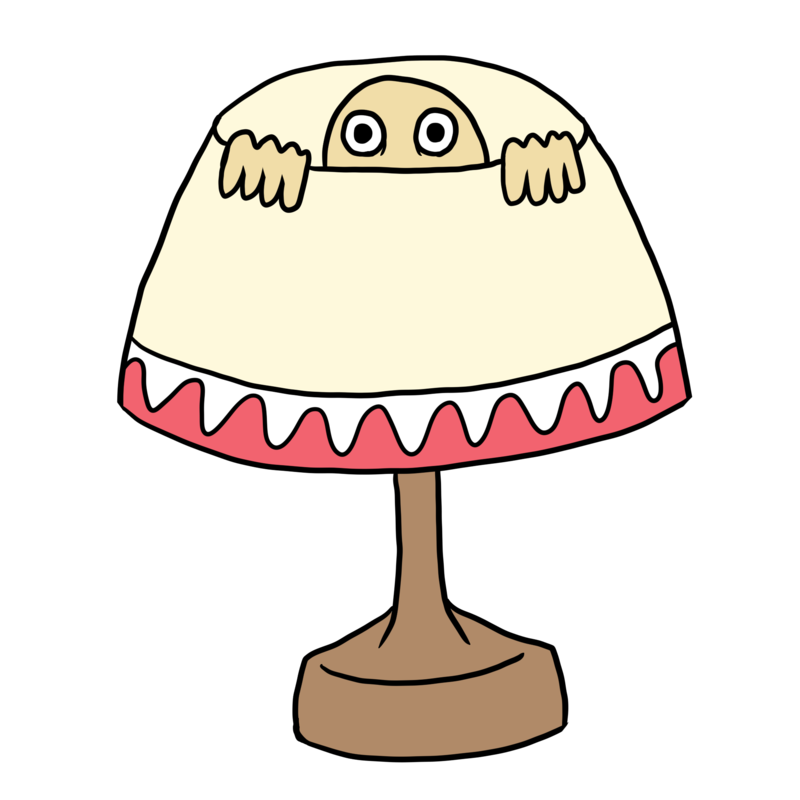 おしゃれなかわいいランプのイラスト
