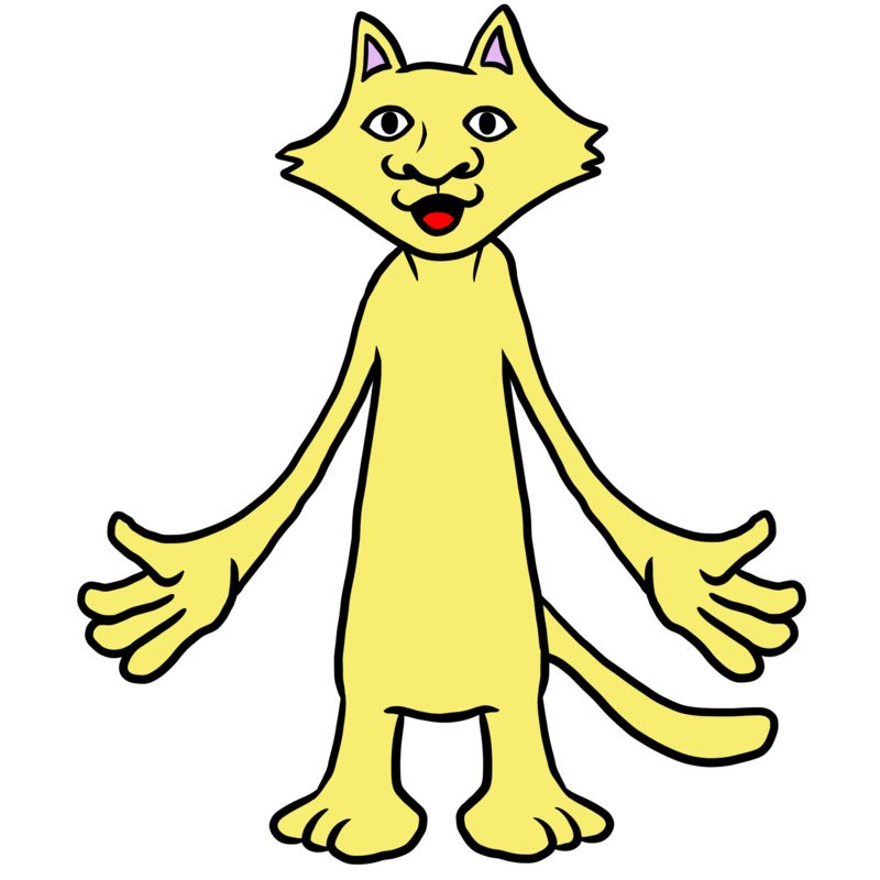 黄色のかわいい猫