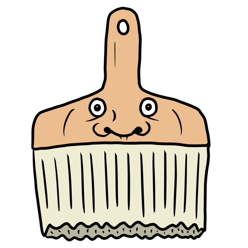 ペンキを塗るハケ