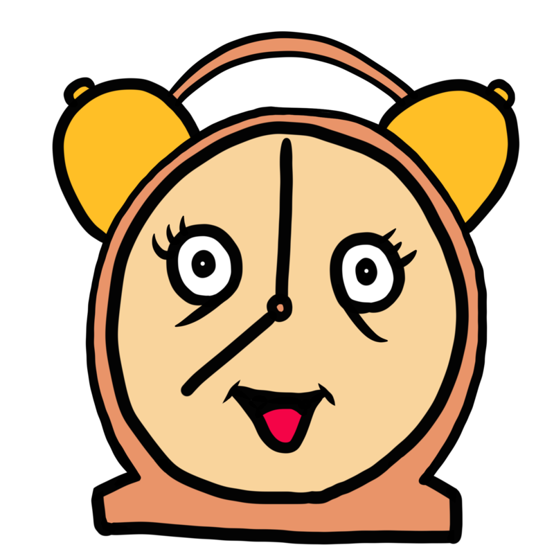 目覚まし時計のかわいいイラスト ホビヲノエ 目覚まし時計のかわいいイラスト ホビヲノエ