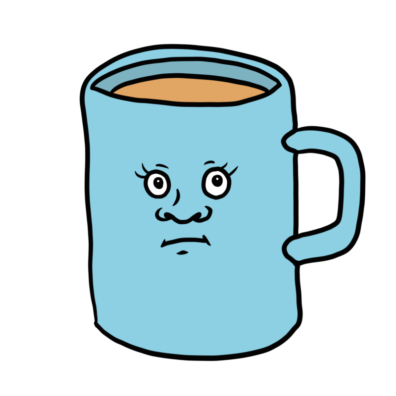 マグカップに入った紅茶のかわいいイラスト ホビヲノエ