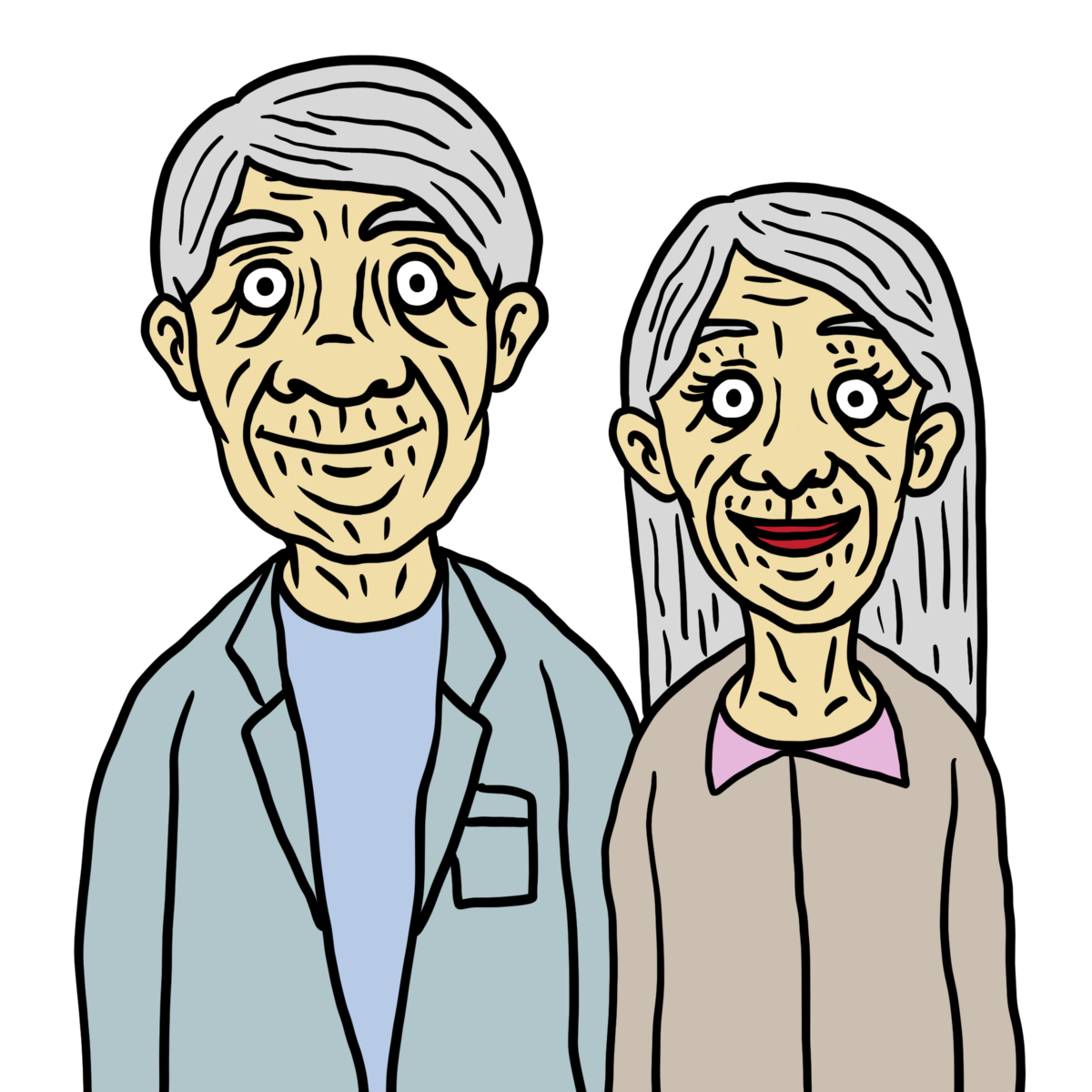 かわいい老夫婦