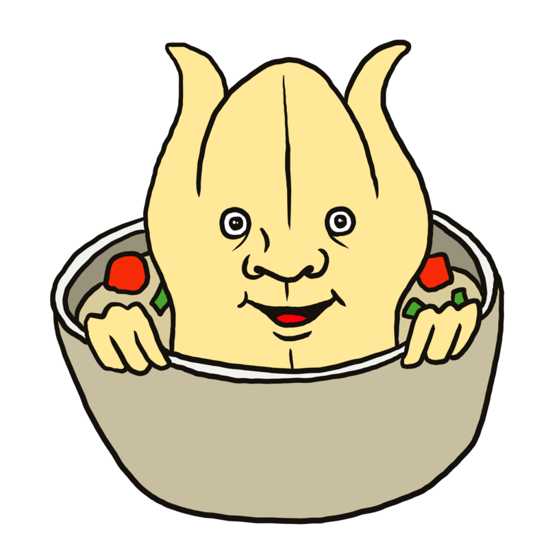 参鶏湯（サムゲタン）のイラスト
