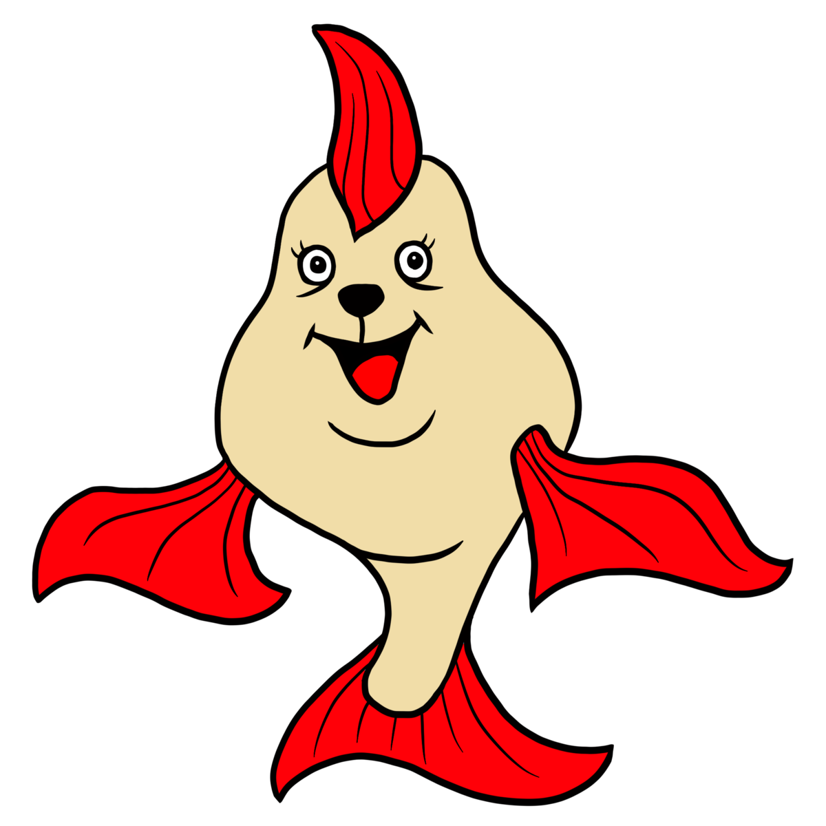 かわいい金魚