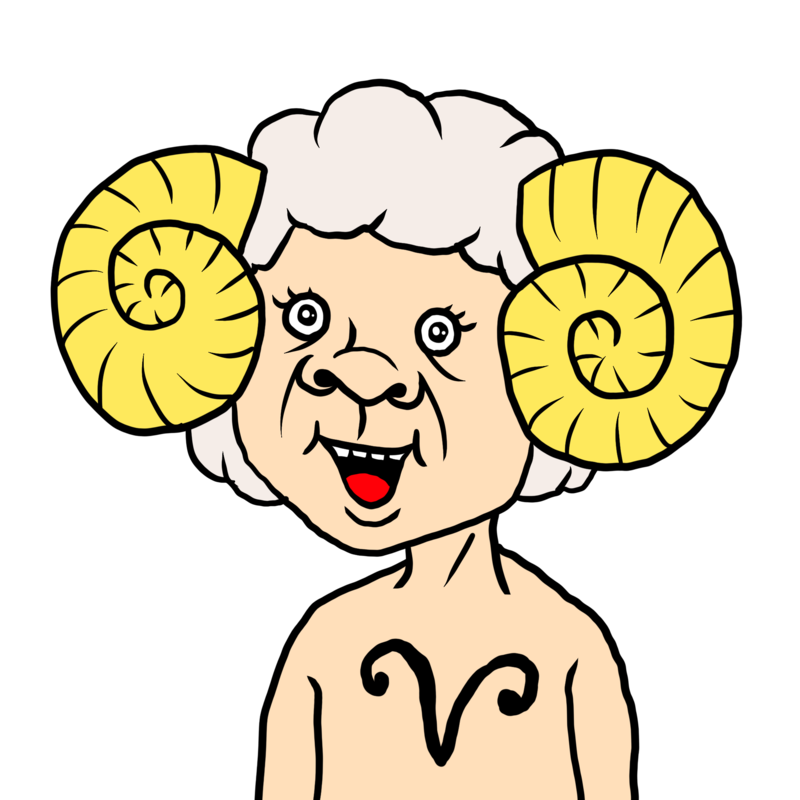 牡羊座（おひつじ座）のかわいいイラスト - ホビヲノエ