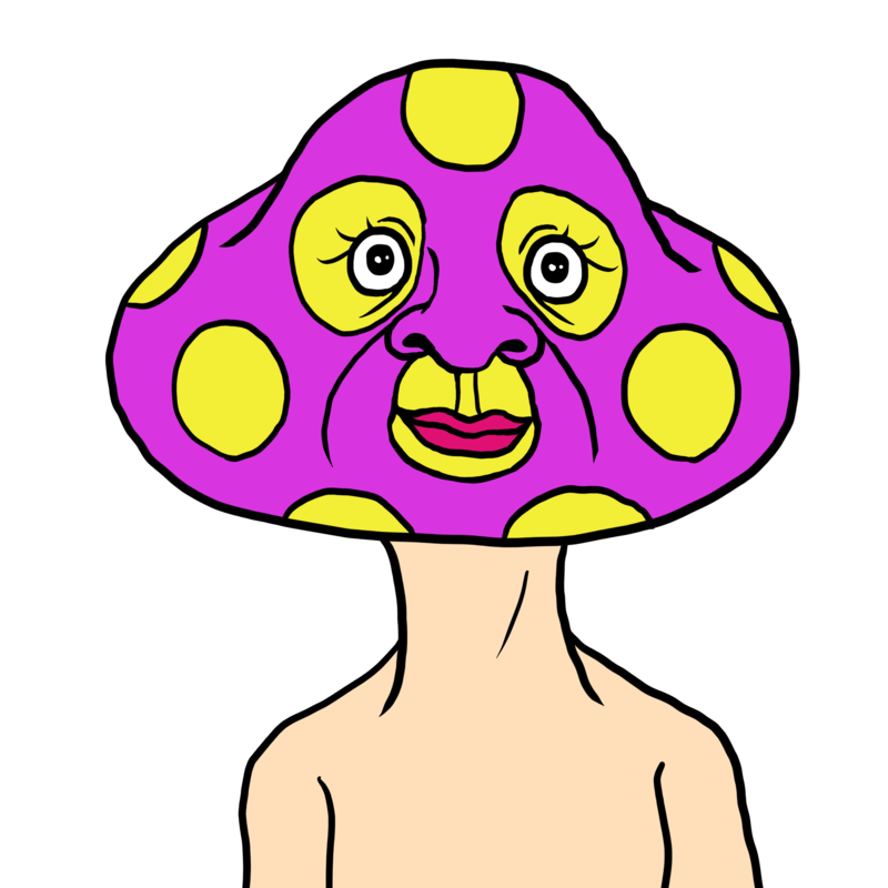 毒キノコのイラスト