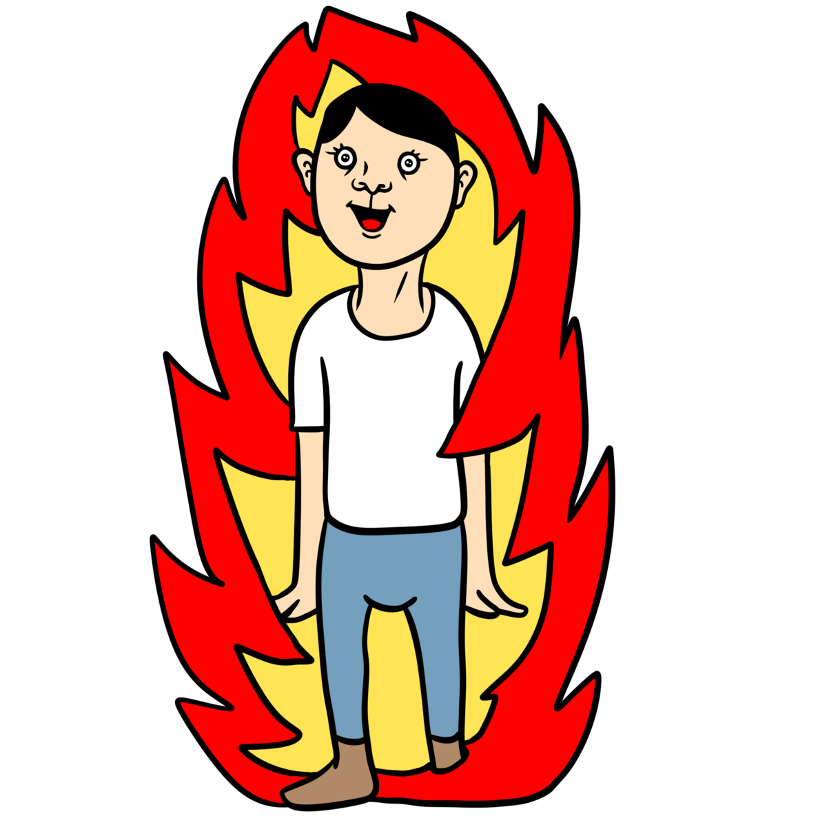 炎上する推しのイラスト