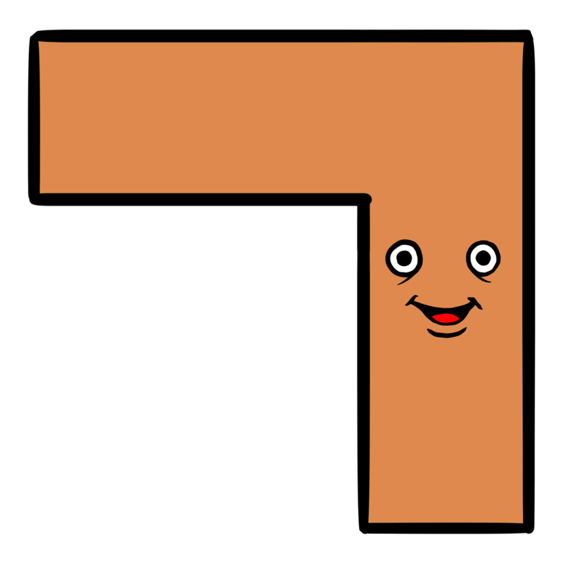 カタカナのフのイラスト
