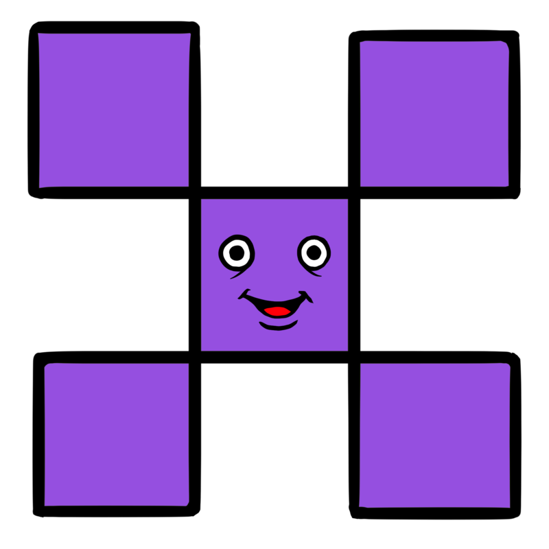 カタカナのメのイラスト