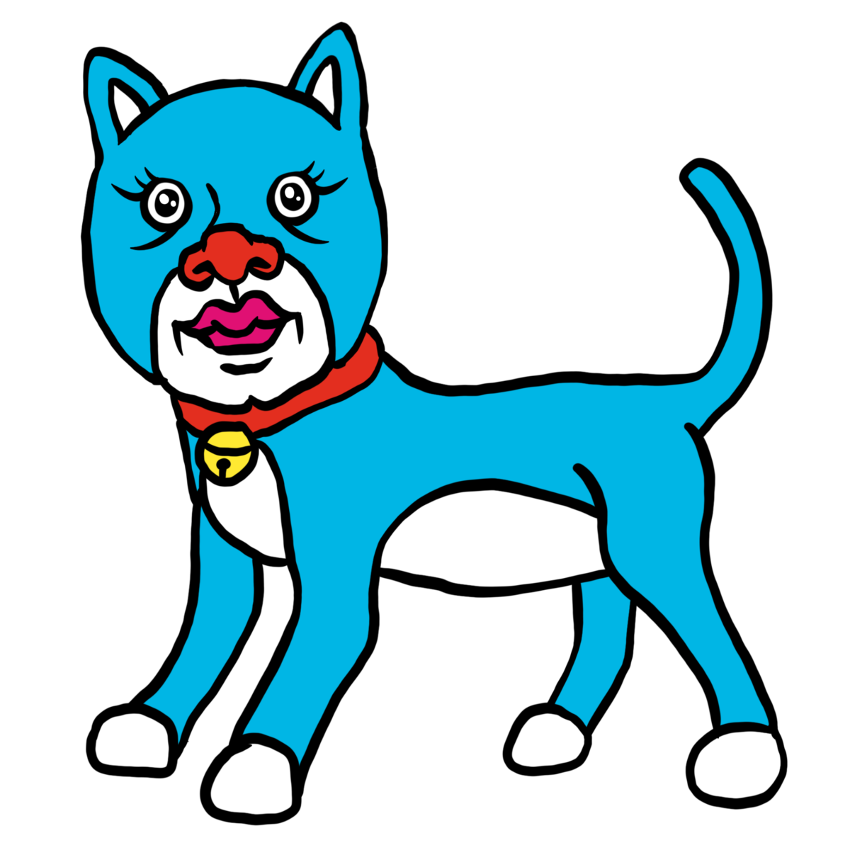 かわいい青い猫